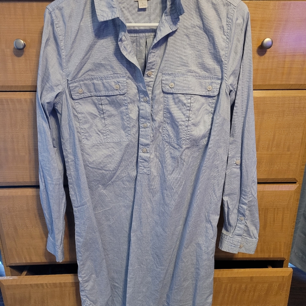 Fossil Long Sleeve Button Up Dress